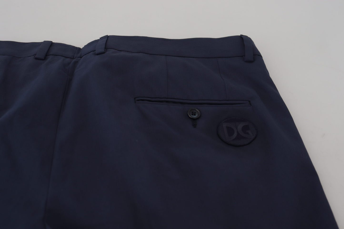 Dolce &amp; Gabbana Elegant dark blue chino dress pants