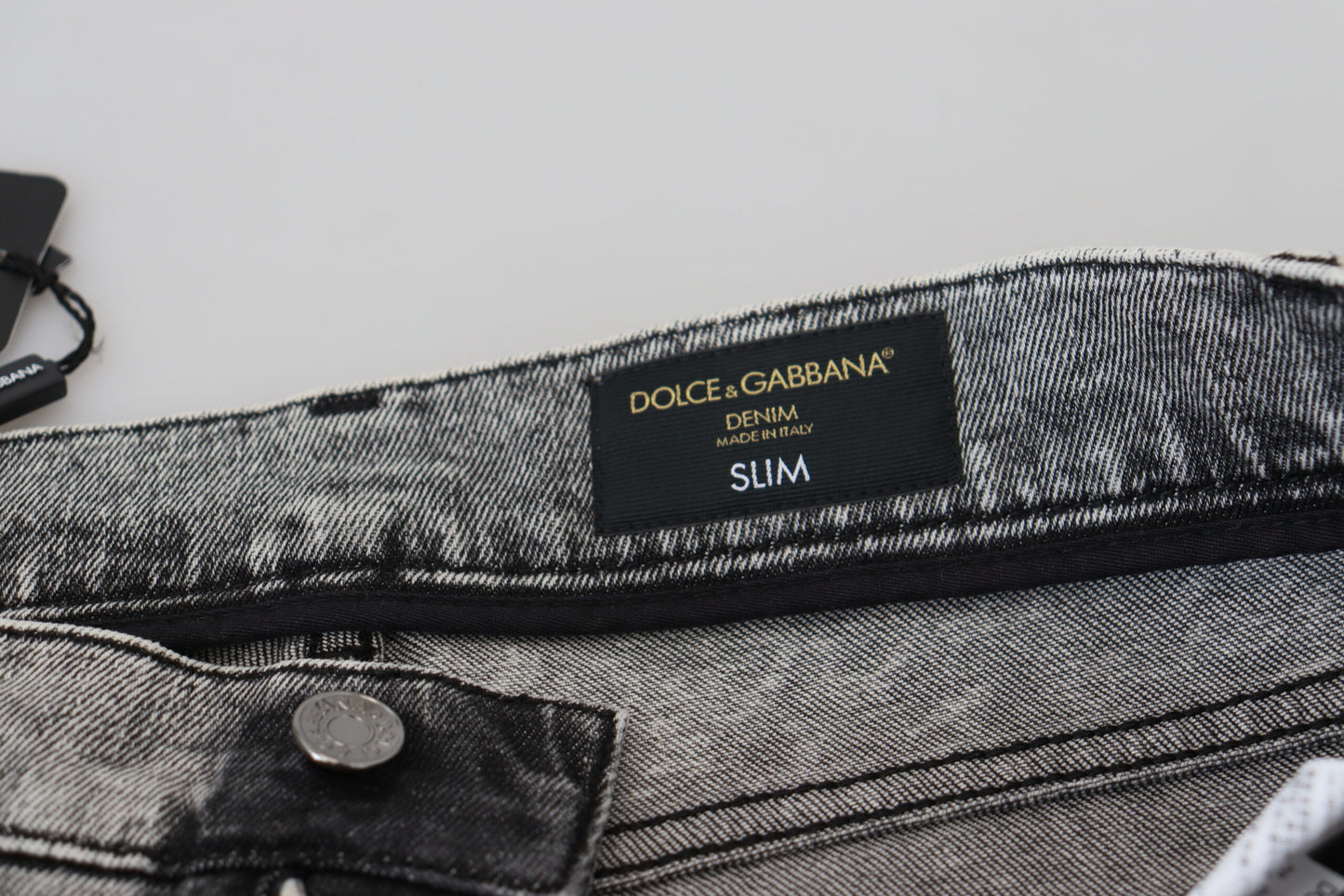 Dolce &amp; Gabbana Elegant gray skinny jeans