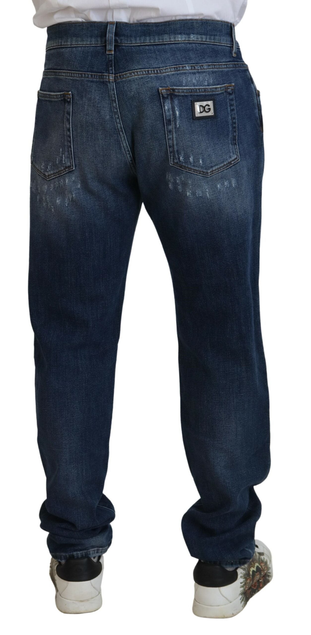 Dolce &amp; Gabbana Elegant blue skinny jeans