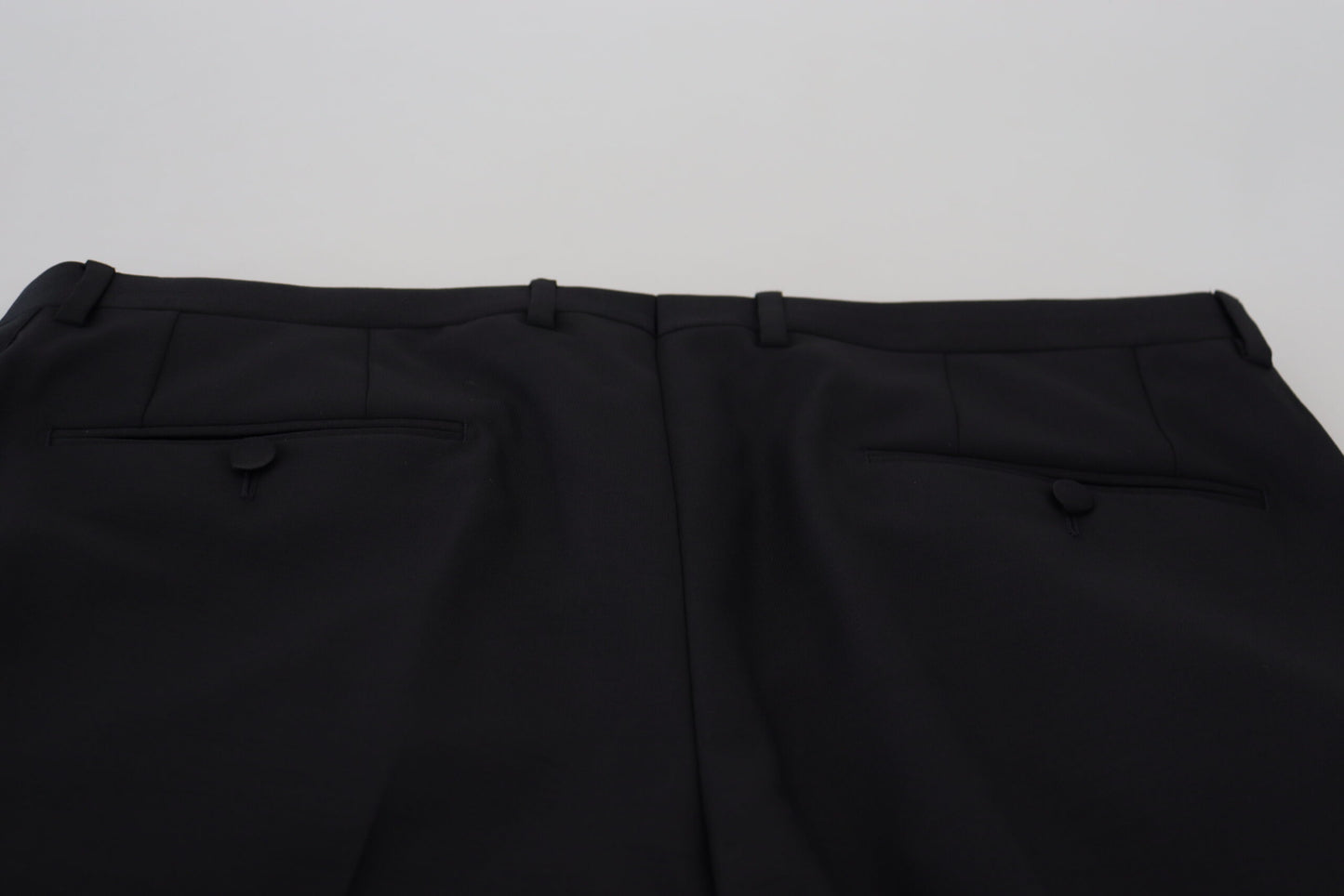 Dolce &amp; Gabbana Elegant black suit trousers made of virgin wool blend