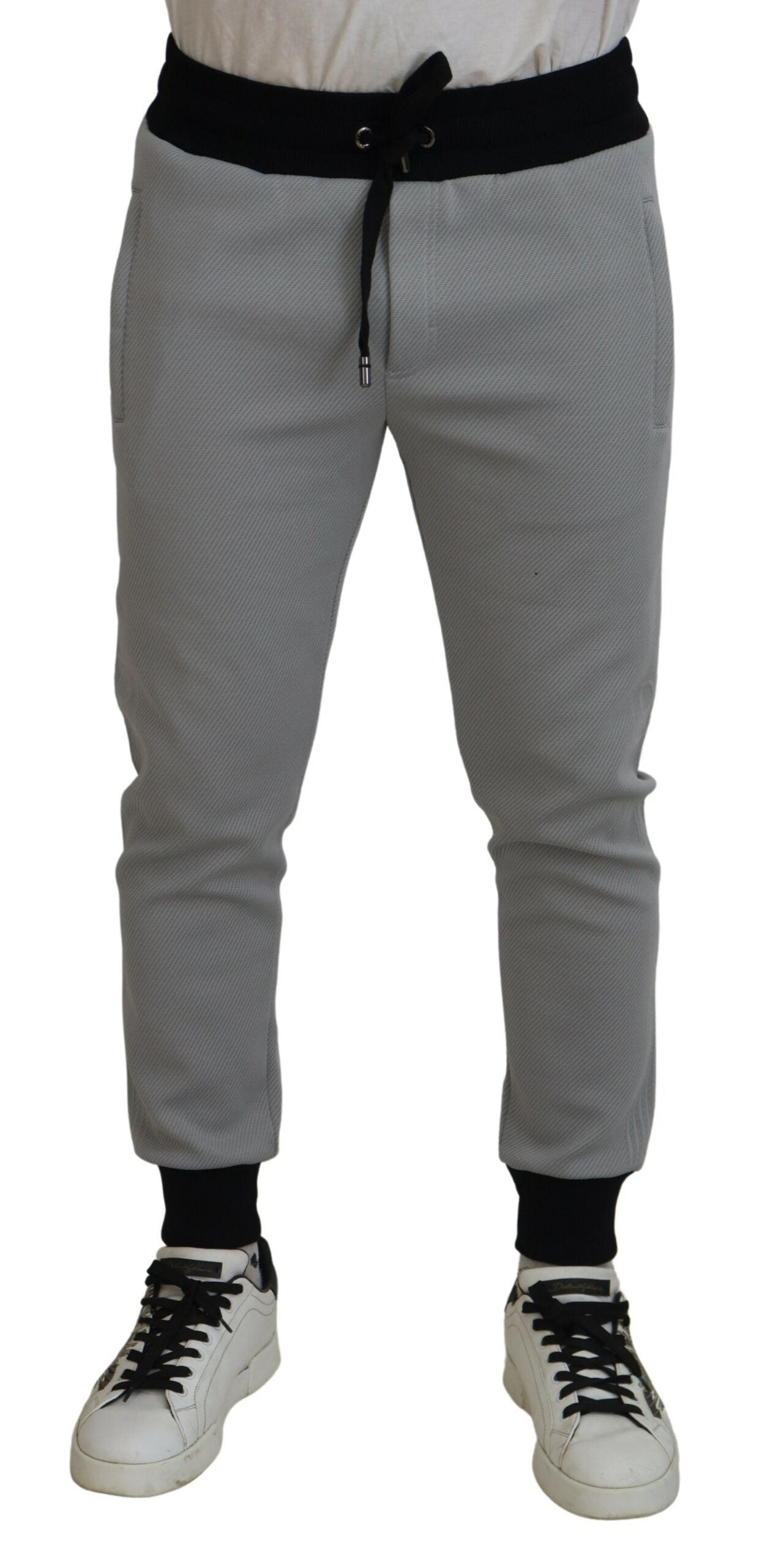 Dolce &amp; Gabbana Elegant gray jogger pants