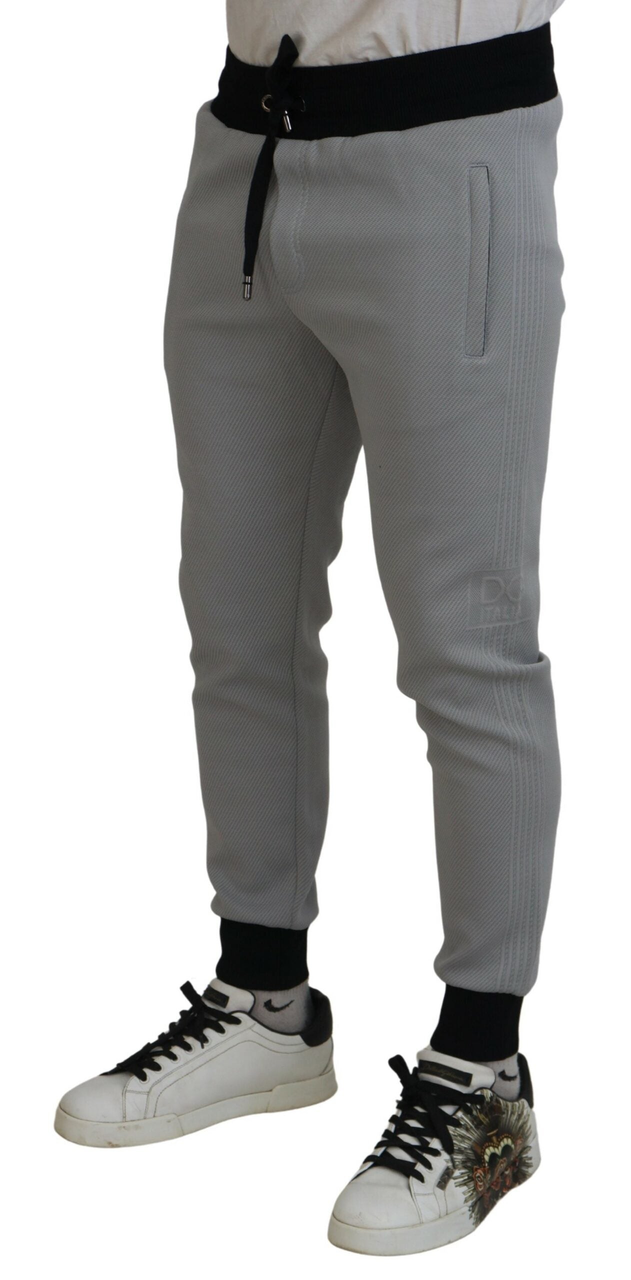 Dolce &amp; Gabbana Elegant gray jogger pants