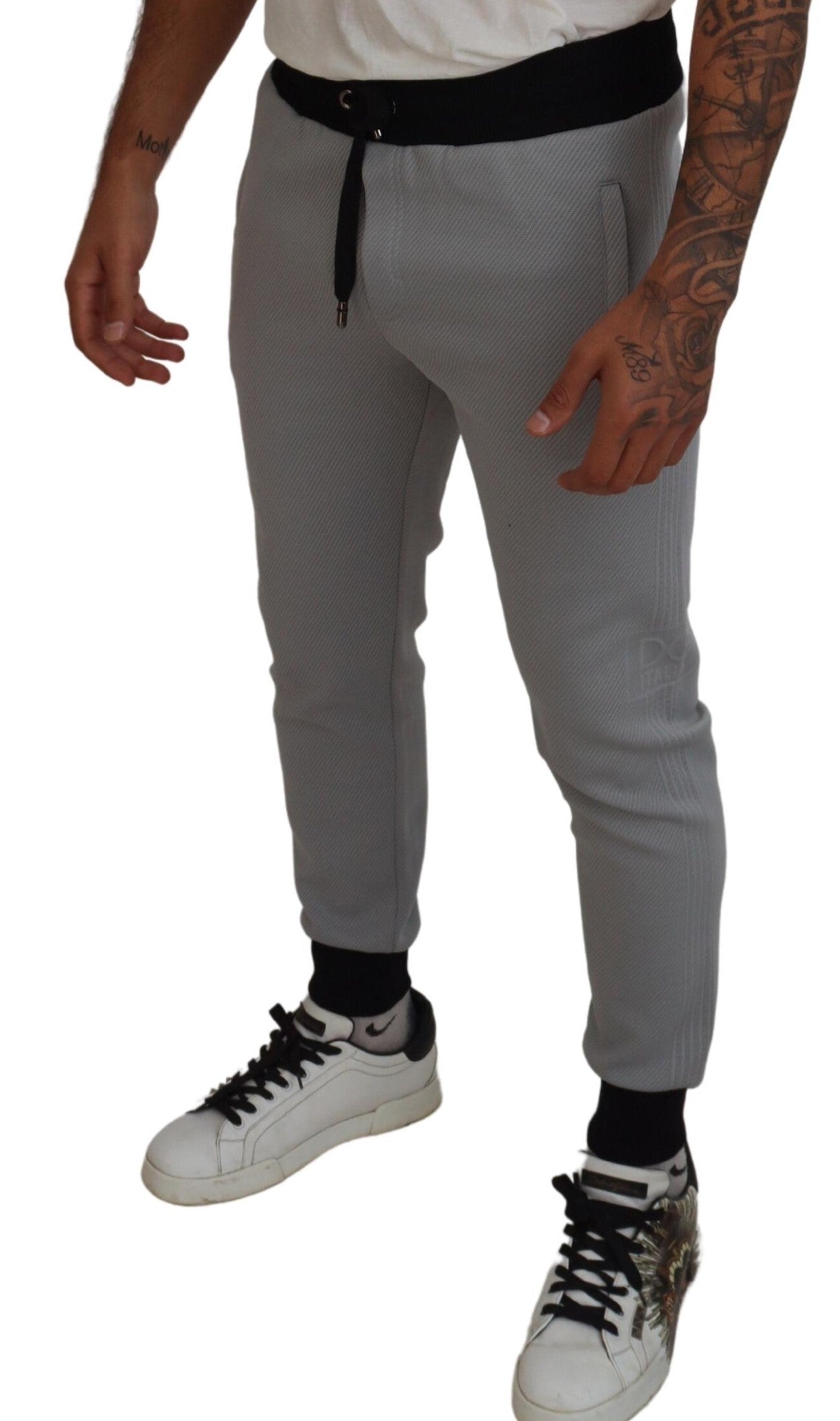 Dolce &amp; Gabbana Elegant gray jogger pants