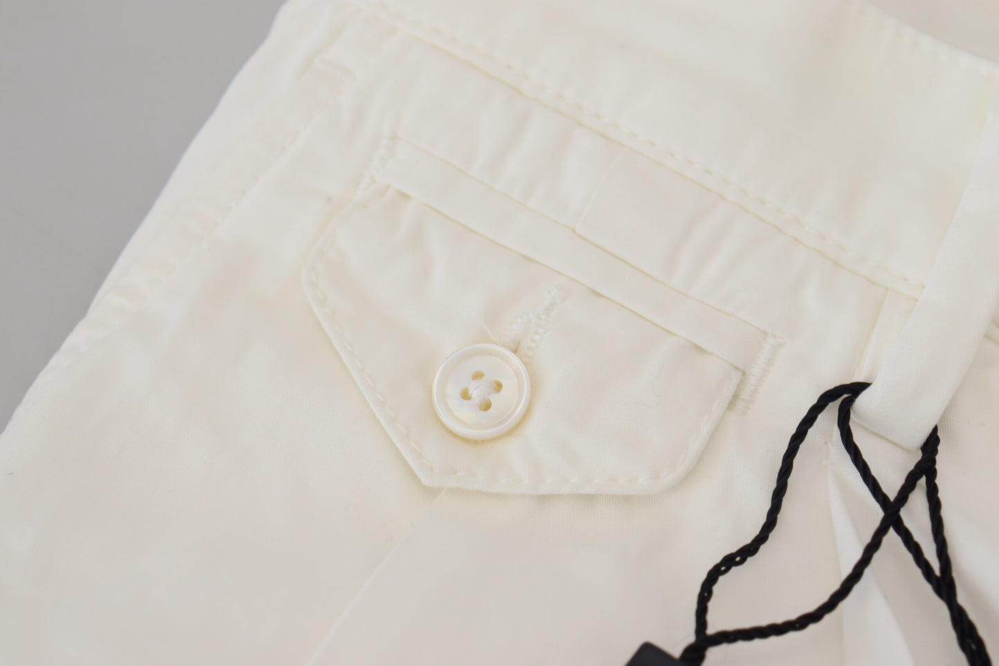 Dolce &amp; Gabbana Elegant chino trousers in white cotton