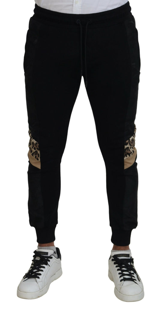 Dolce &amp; Gabbana Elegant black jogger pants for the modern man