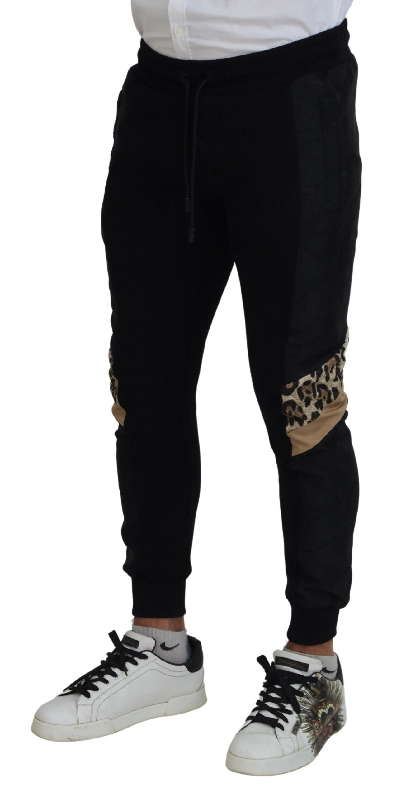 Dolce &amp; Gabbana Elegant black jogger pants for the modern man