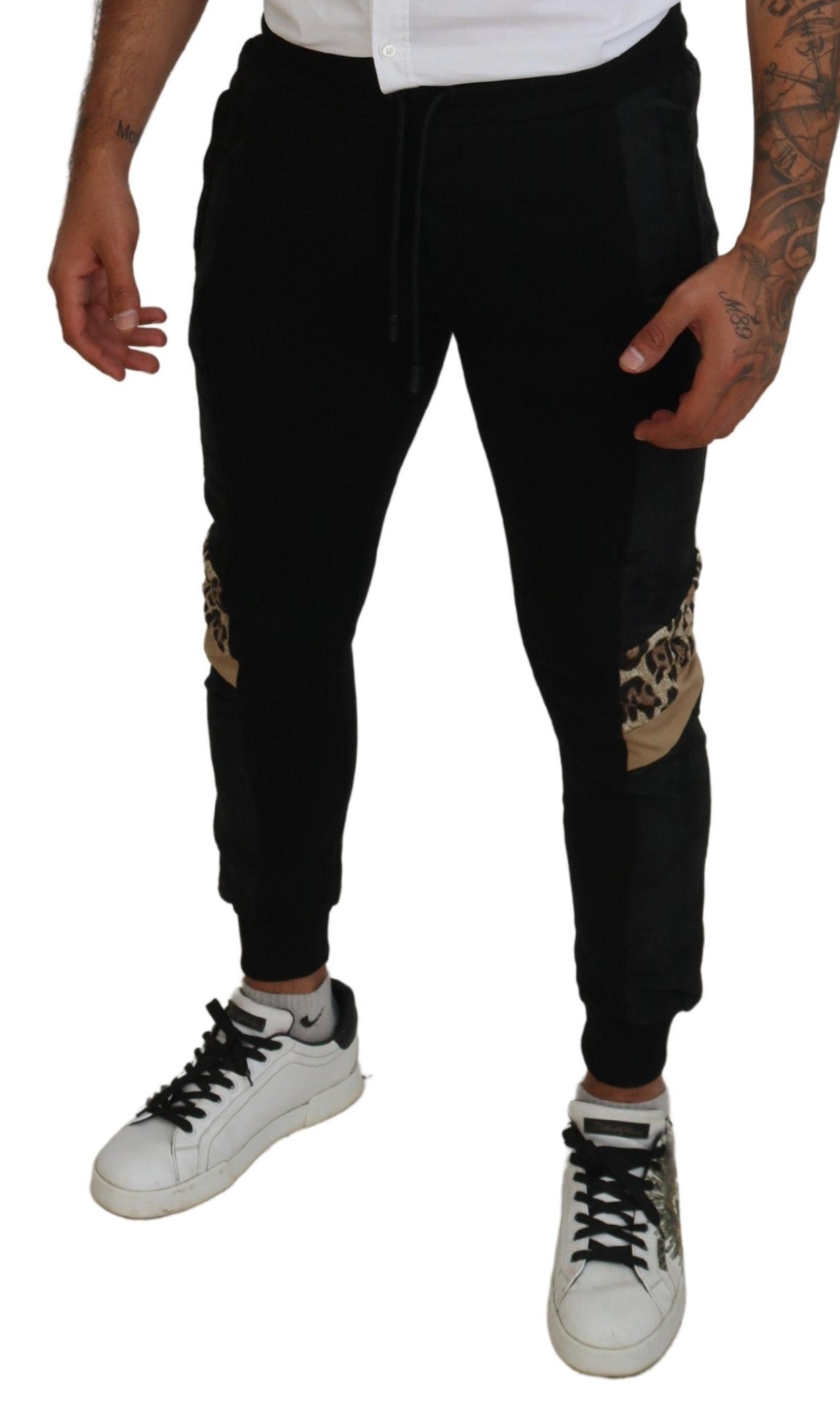 Dolce &amp; Gabbana Elegant black jogger pants for the modern man