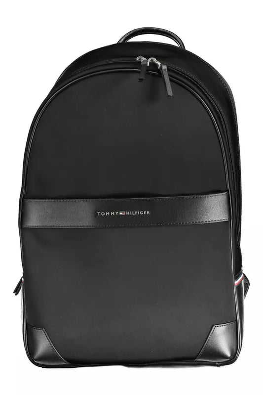 Tommy Hilfiger Black Polyethylene Backpack for Men