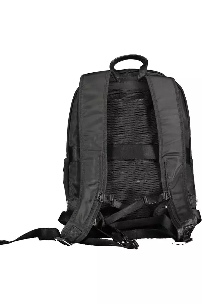 Guess Jeans Black Polyamide Backpack for Men