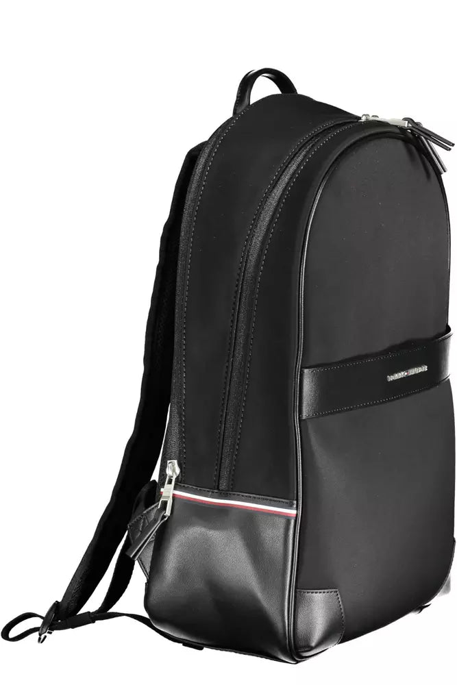 Tommy Hilfiger Black Polyethylene Backpack for Men