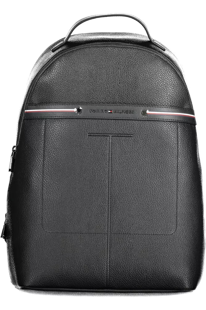 Tommy Hilfiger Black Polyethylene Backpack for Men