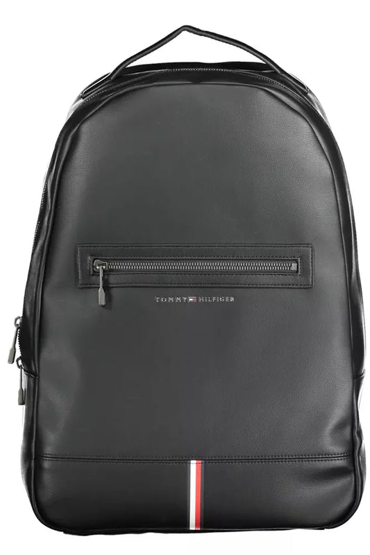 Tommy Hilfiger Black Polyethylene Backpack for Men