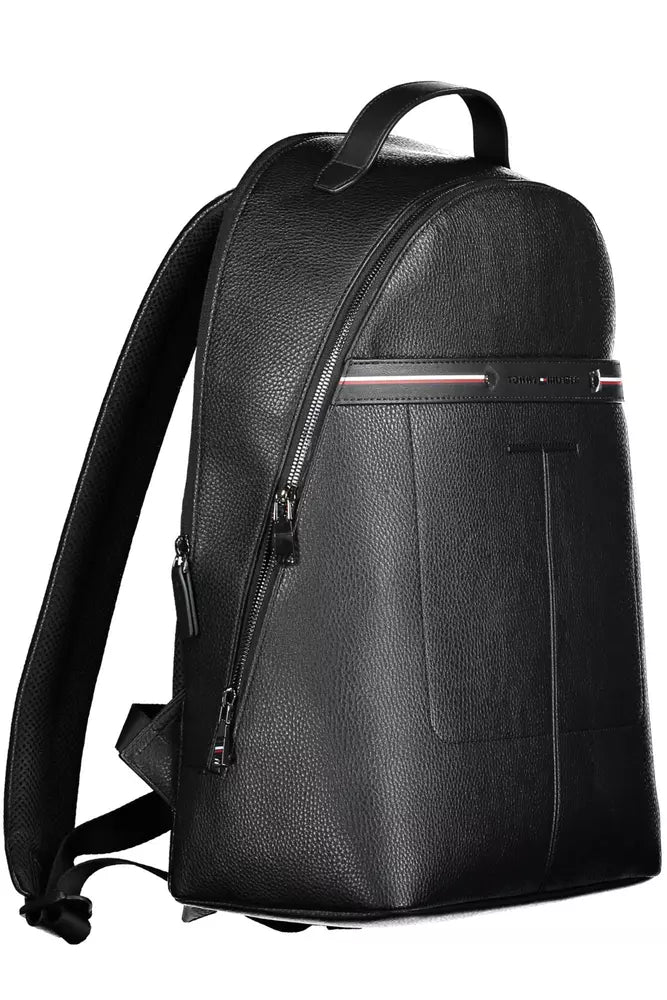 Tommy Hilfiger Black Polyethylene Backpack for Men