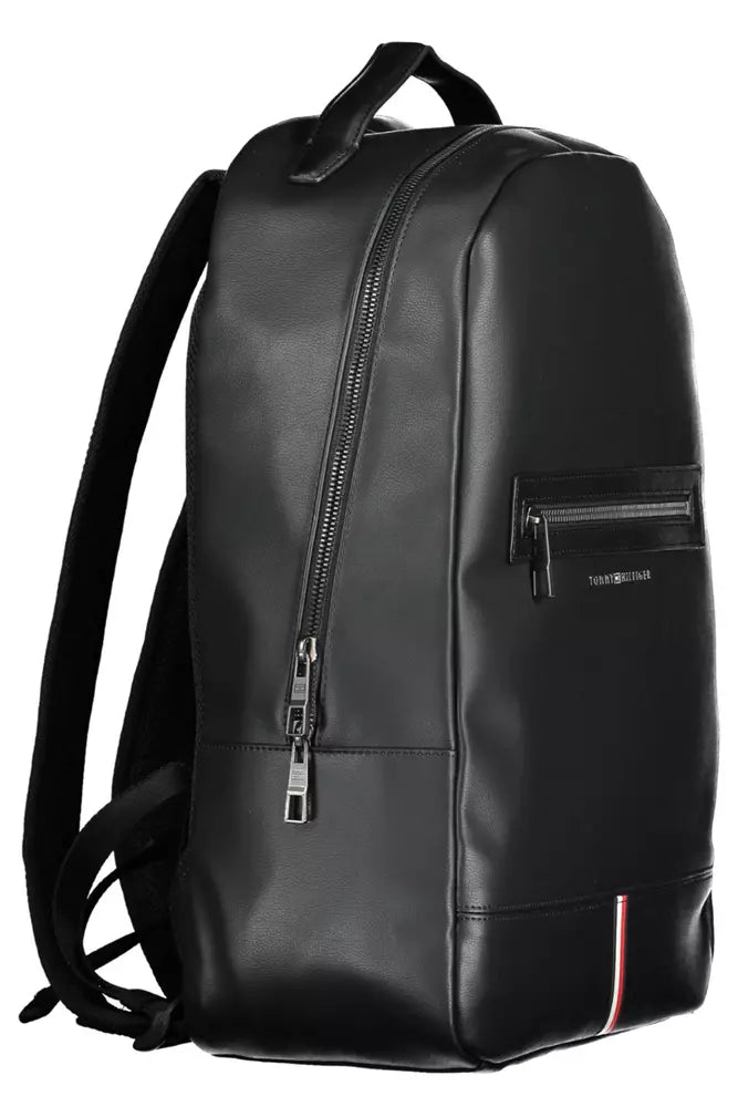 Tommy Hilfiger Black Polyethylene Backpack for Men