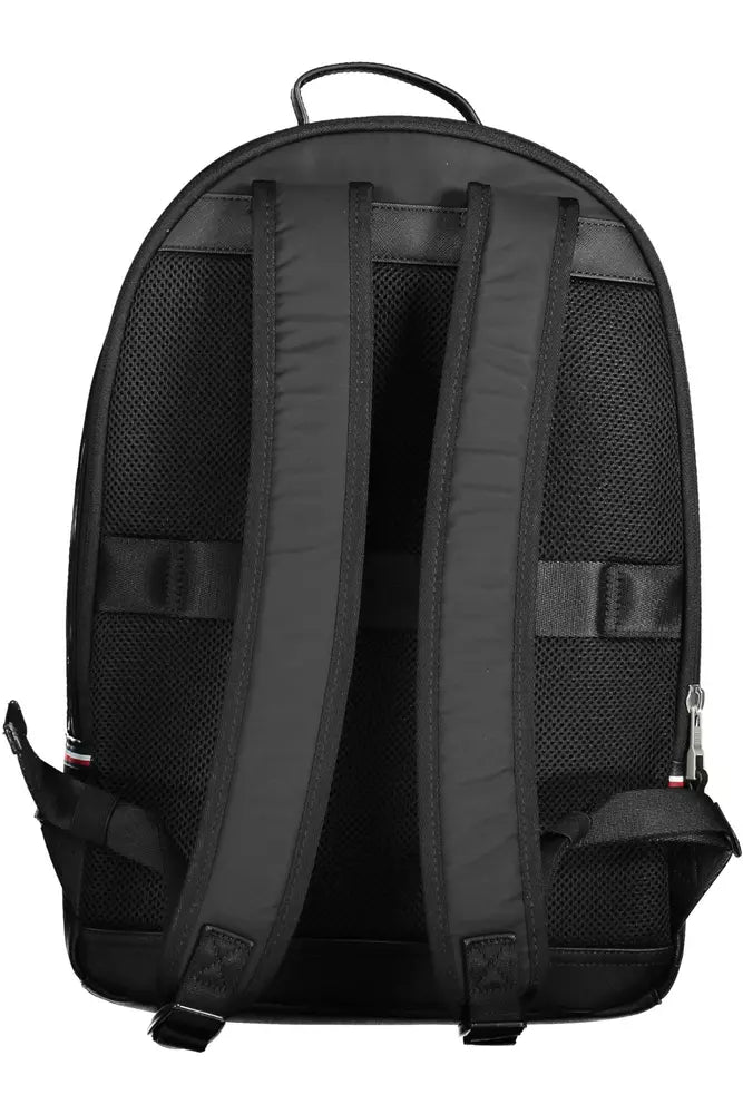 Tommy Hilfiger Black Polyester Backpack for Men