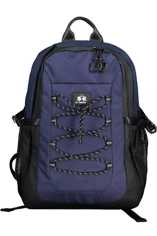 La Martina Blue Polyester Backpack for Men