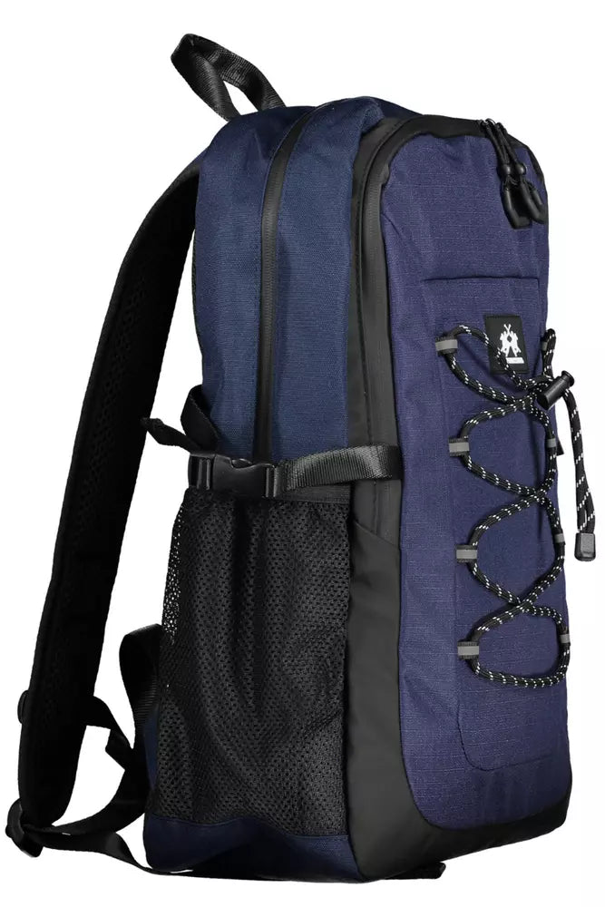 La Martina Blue Polyester Backpack for Men