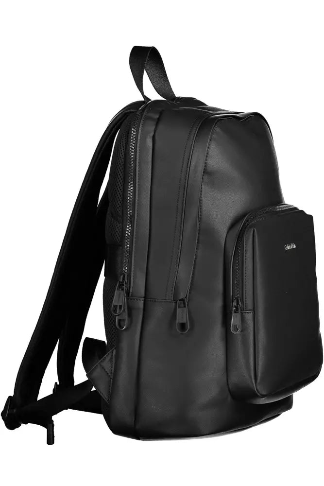 Calvin Klein Black Polyester Backpack for Men