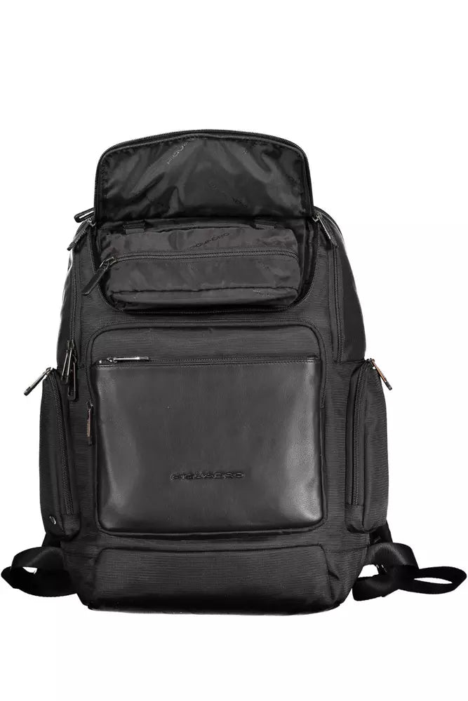 Piquadro Black RPET Men's Backpack