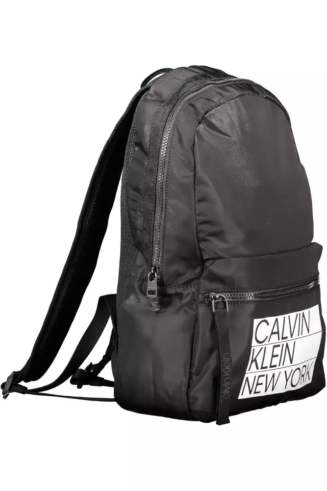 Calvin Klein Black Polyester Backpack for Men