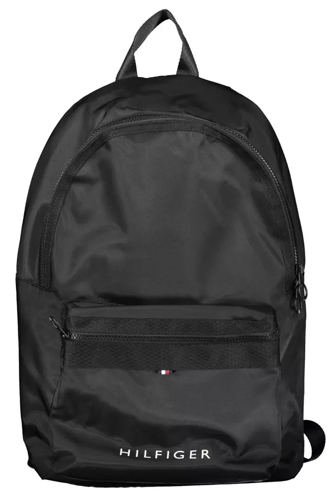 Tommy Hilfiger Black Polyester Backpack for Men