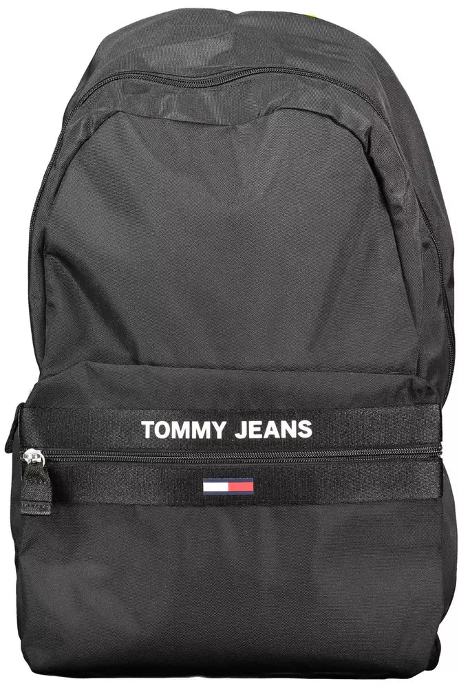 Tommy Hilfiger Black Polyester Backpack for Men