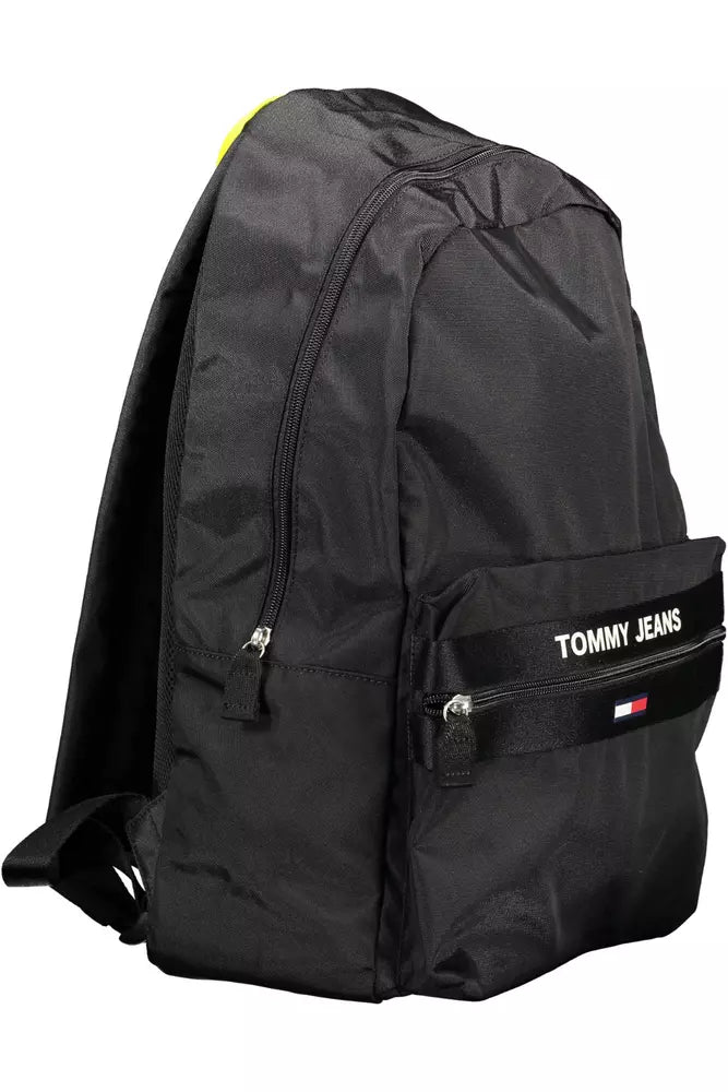 Tommy Hilfiger Black Polyester Backpack for Men