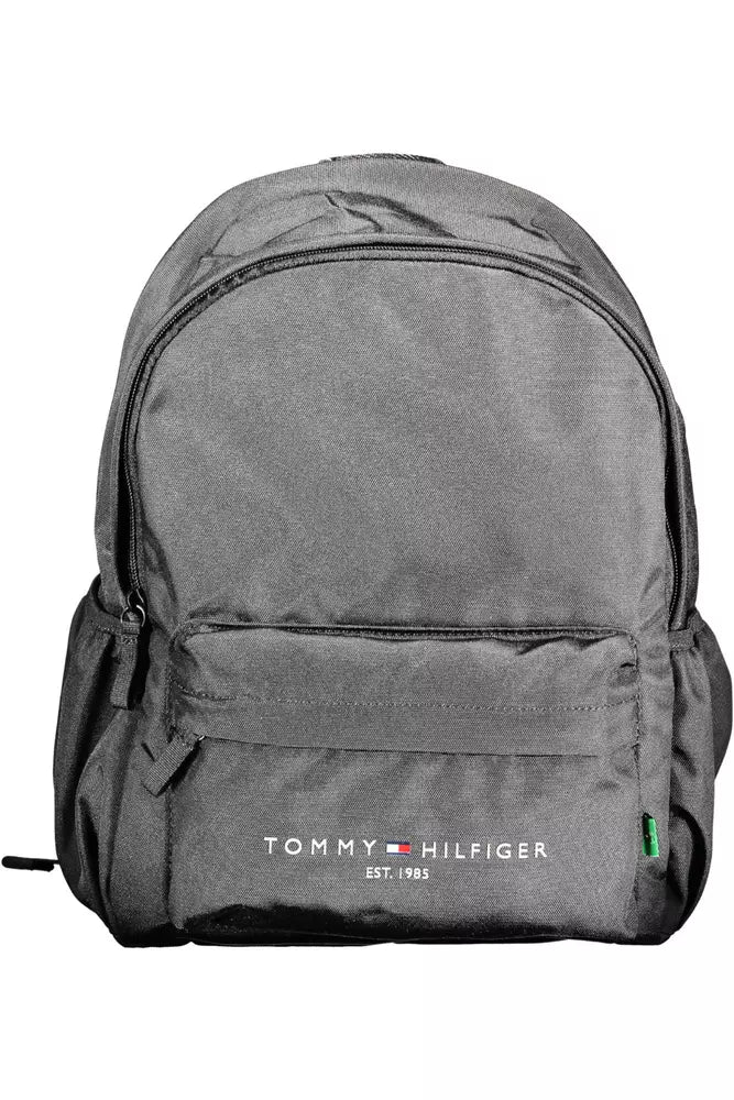 Tommy Hilfiger Black Polyester Backpack for Men