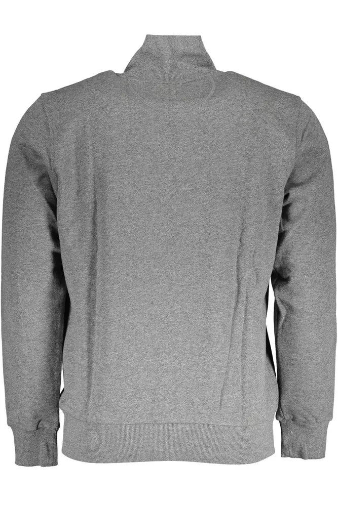 La Martina Grey Cotton Sweater for Men