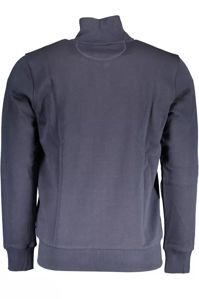 La Martina Blue Cotton Sweater for Men