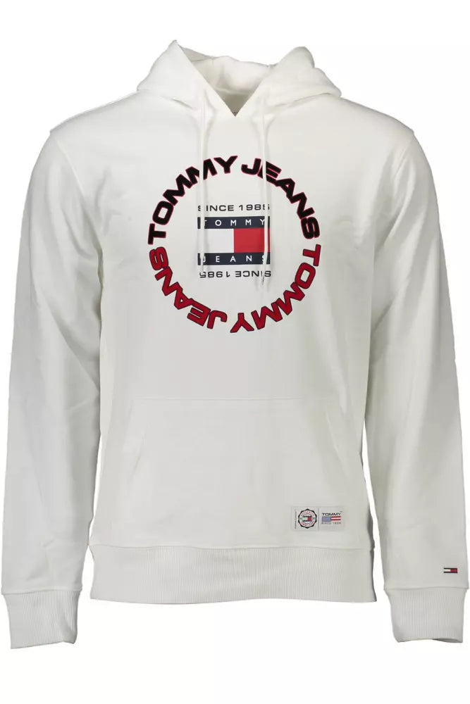 Tommy Hilfiger Weißer Baumwollpullover für Männer