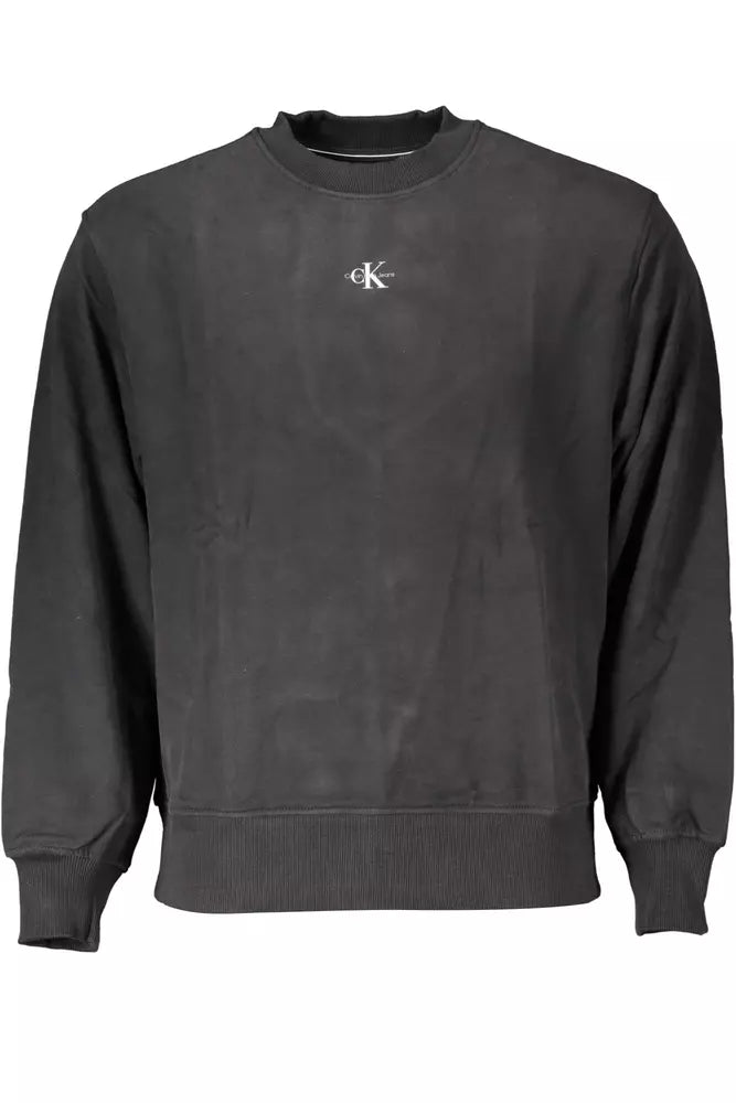 Calvin Klein Black Cotton Sweater for Men