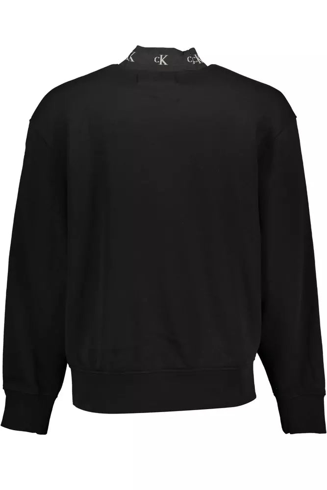 Calvin Klein Black Cotton Sweater for Men