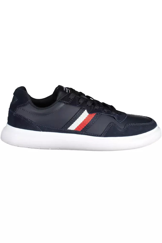 Tommy Hilfiger Blue Leather Men's Sneakers