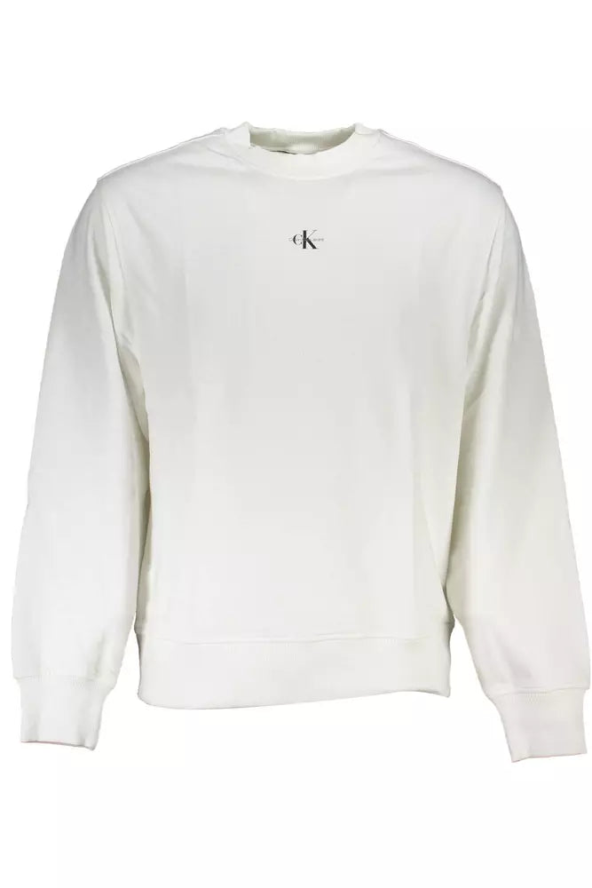 Calvin Klein White Cotton Sweater for Men