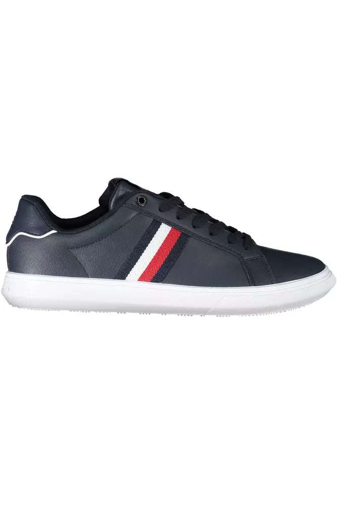 Tommy Hilfiger Blue Leather Men's Sneakers