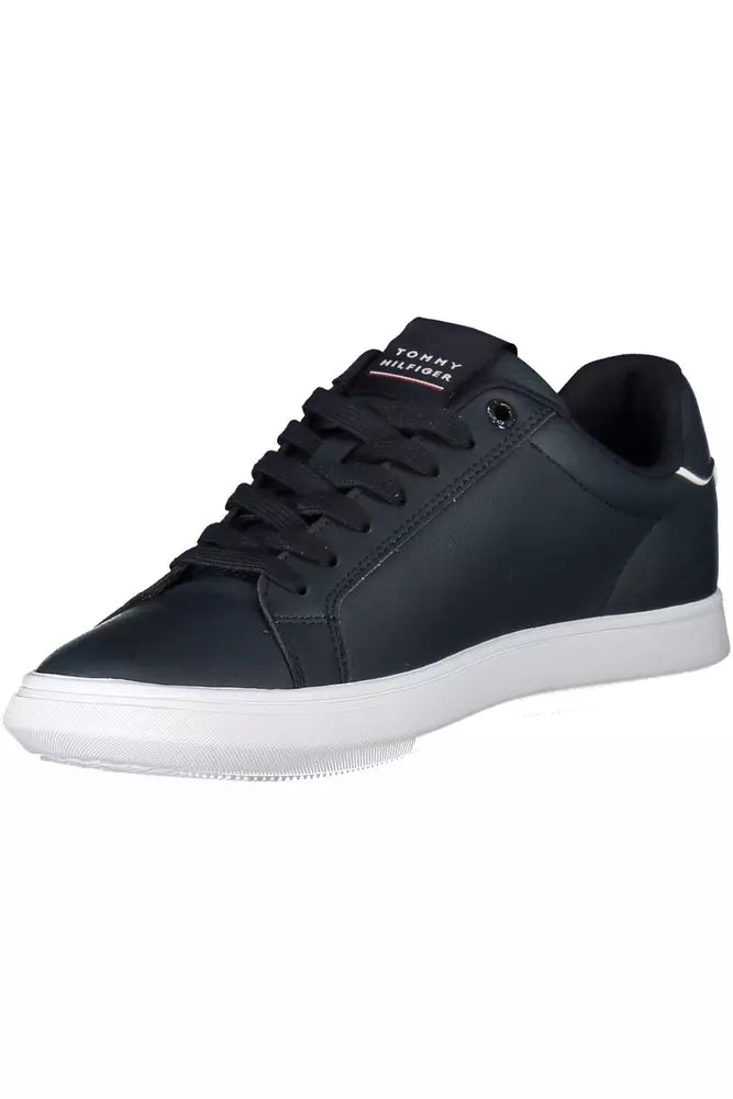 Tommy Hilfiger Blue Leather Men's Sneakers