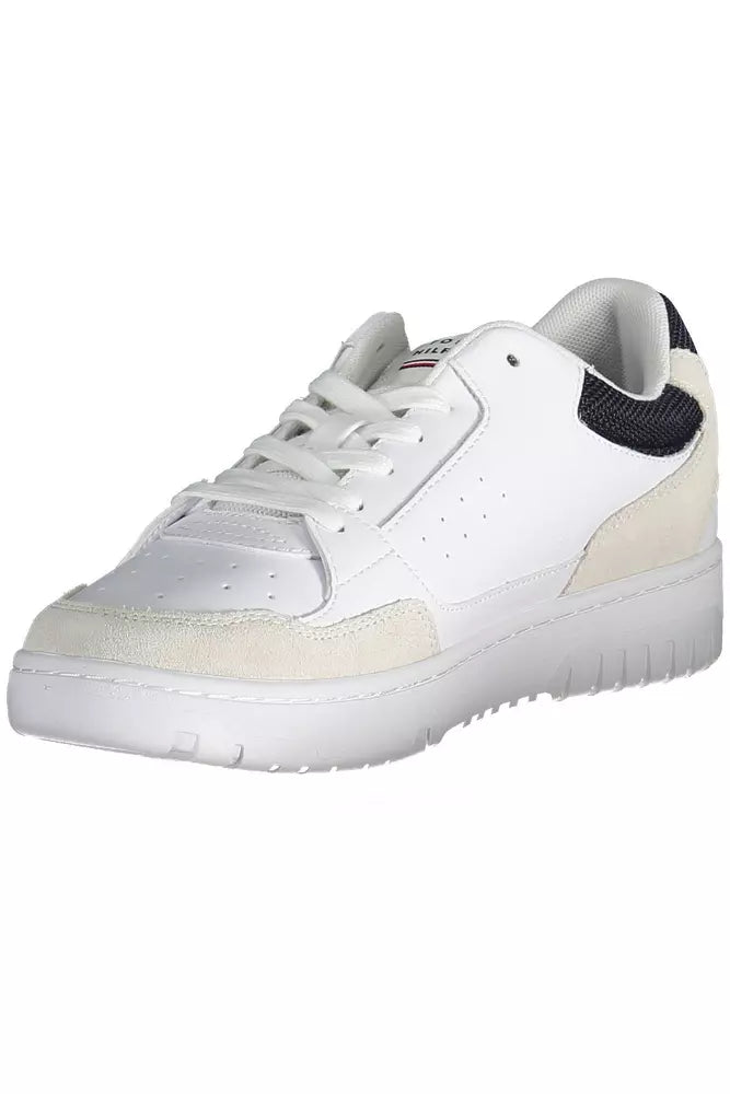 Tommy Hilfiger White Leather Men's Sneakers