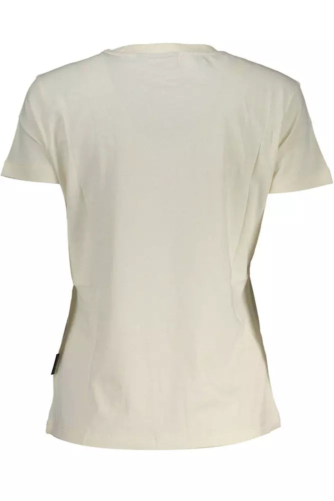 Napapijri White Cotton T-Shirt for Women