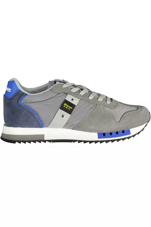 Blauer Gray Leather Men's Sneakers