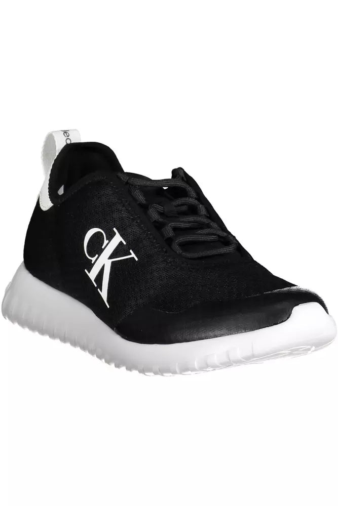 Calvin Klein Black Polyester Men's Sneaker