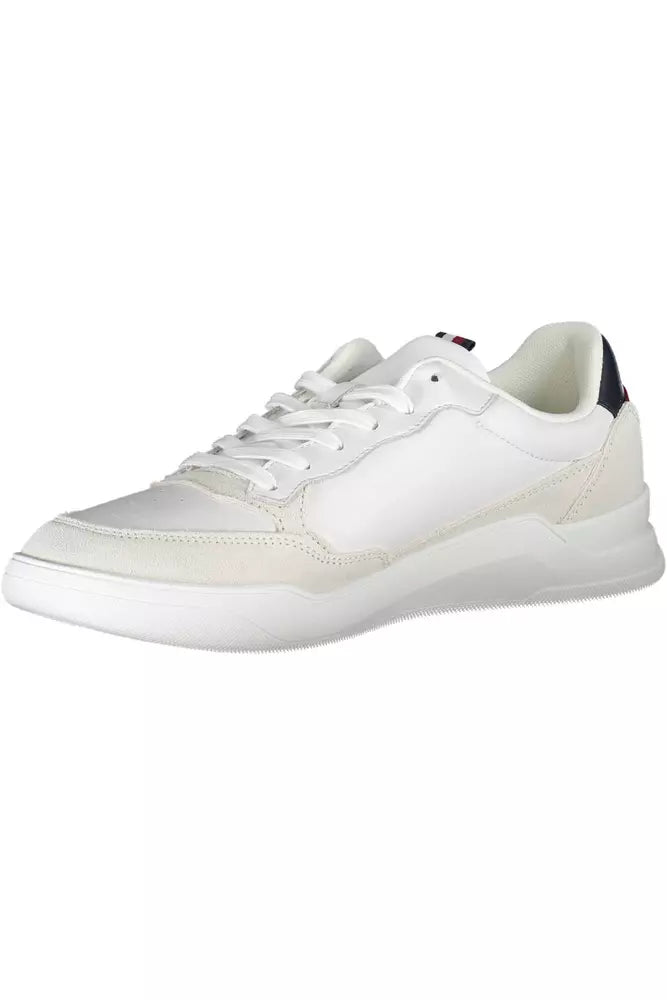 Tommy Hilfiger White Leather Men's Sneakers