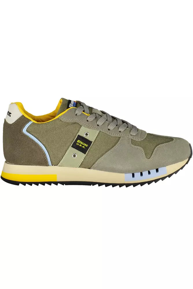 Blauer Green Leather Men's Sneakers