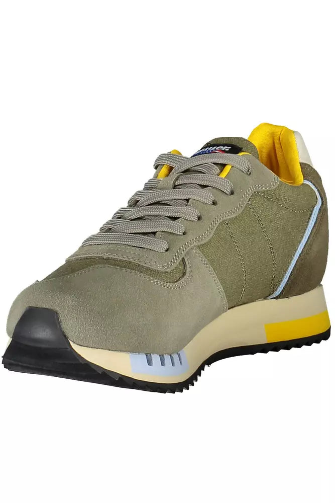 Blauer Green Leather Men's Sneakers