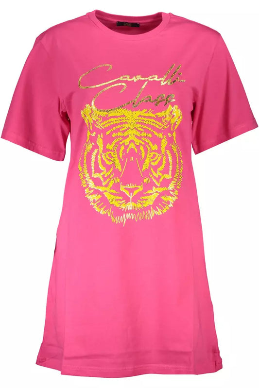 Cavalli Class Pink Cotton Women's Top