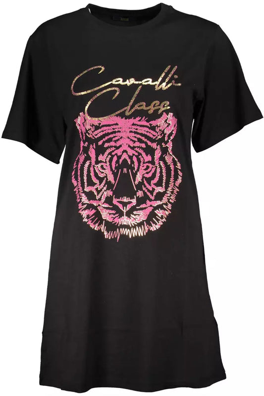 Cavalli Class Black Cotton Top for Women