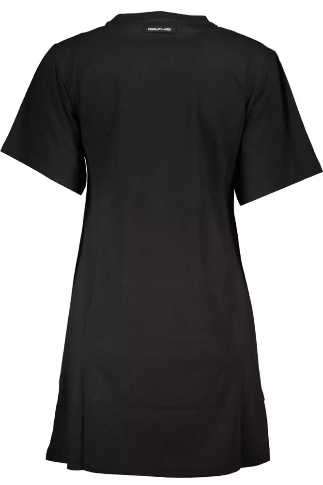 Cavalli Class Black Cotton Top for Women