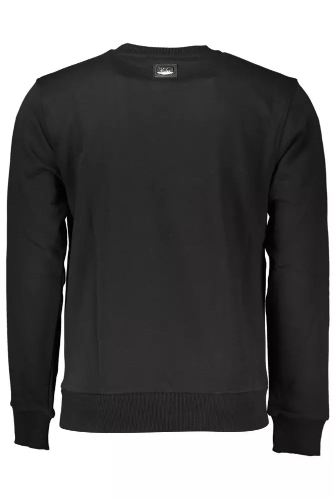 Cavalli Class Black Cotton Sweater for Men