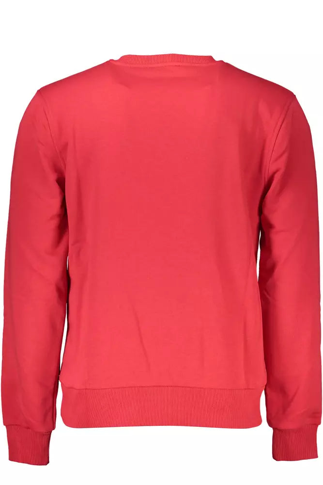 Cavalli Class Red Cotton Sweater for Men