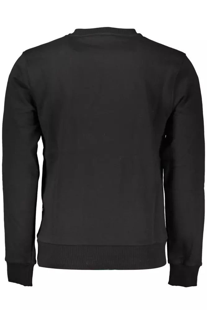 Cavalli Class Black Cotton Sweater for Men